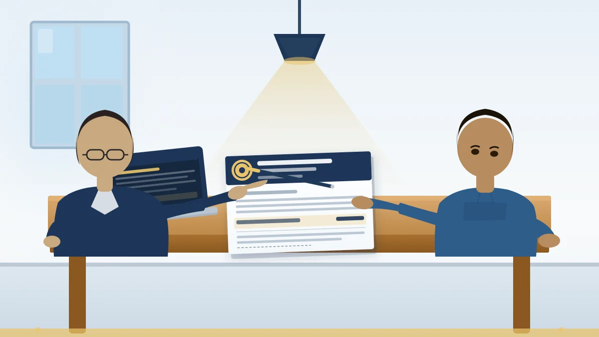A parent and student-athlete reviewing an athletic scholarship offer letter at a kitchen table, representing the process of understanding how college athletic scholarships work