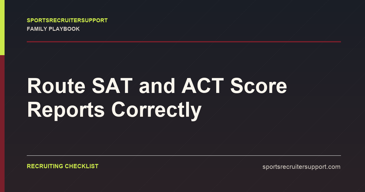 Route SAT and ACT Score Reports Correctly illustration