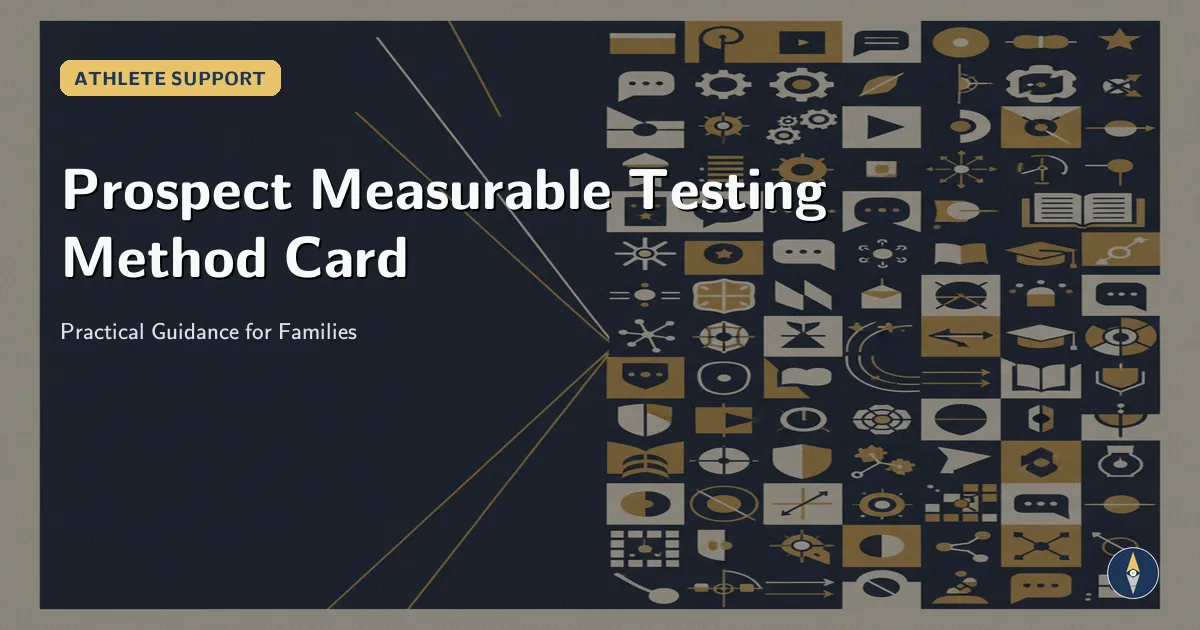 Prospect Measurable Testing Method Card illustration